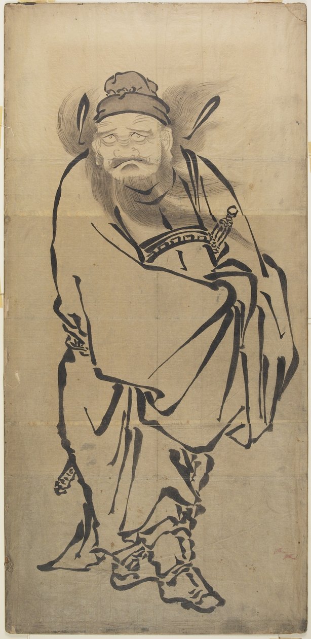 Sho_ki the Demon Queller, mid 18th-mid 19th century by Katsushika Hokusai