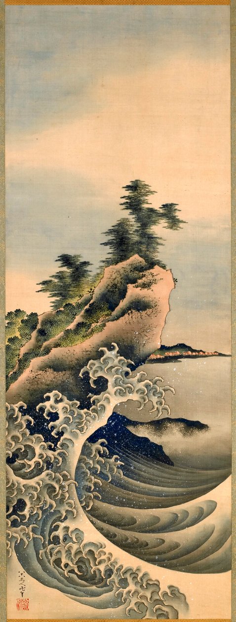Breaking Waves, Edo Period, 1847 by Katsushika Hokusai