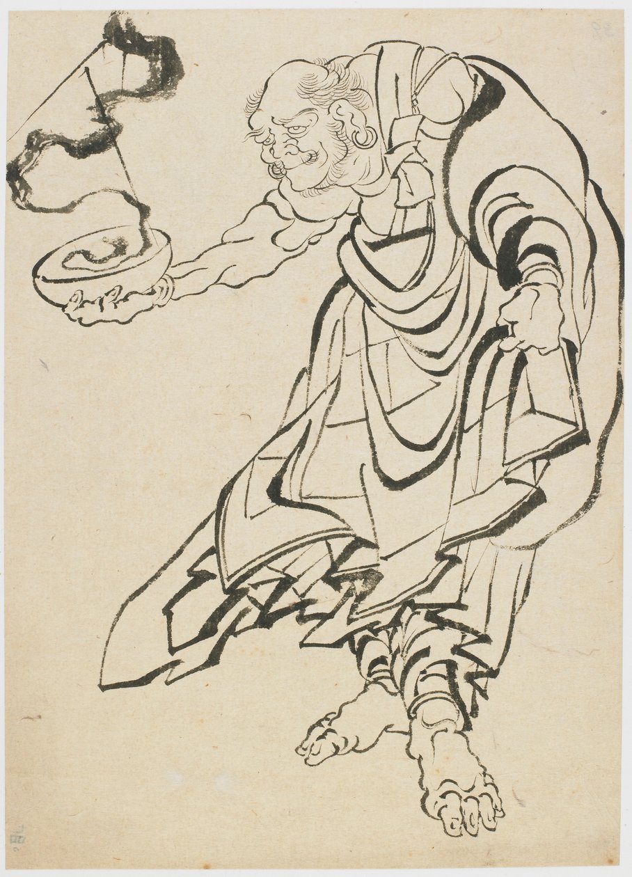 Buddhist figure, late 18th-early 19th century by Katsushika Hokusai