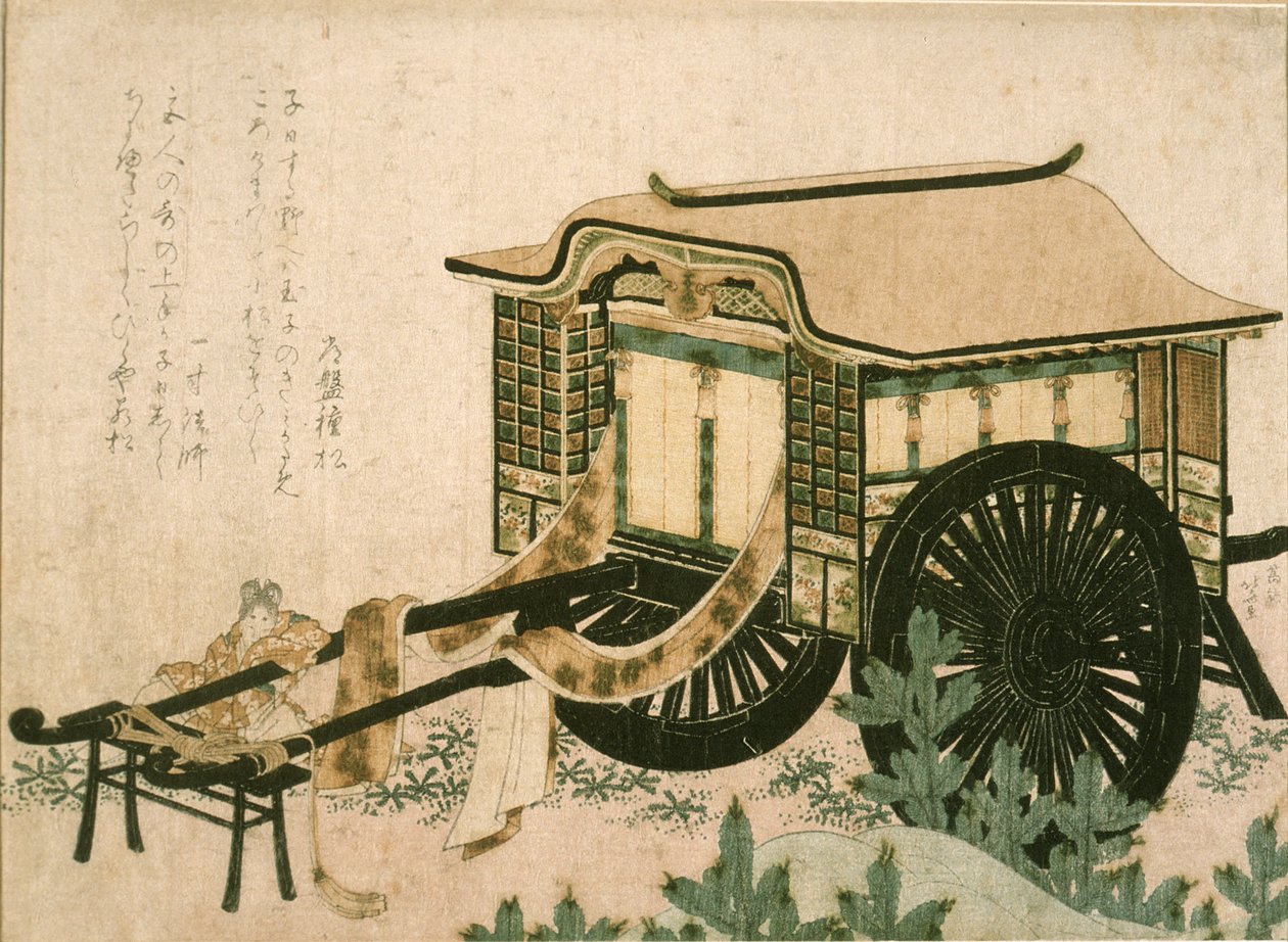 Court Carriage by Katsushika Hokusai