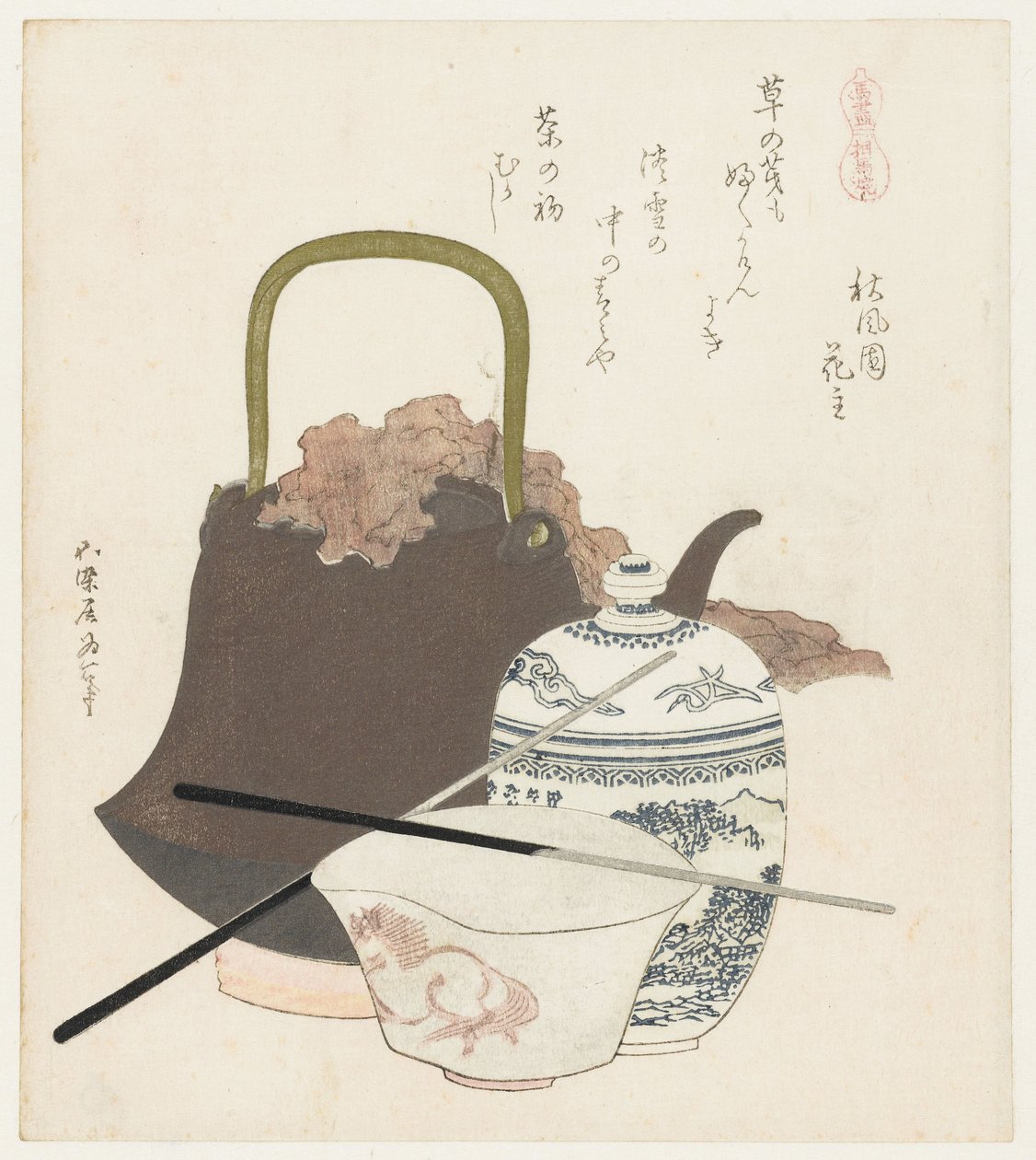 Ceramics from Sôma (A Series with Horses) by Katsushika Hokusai