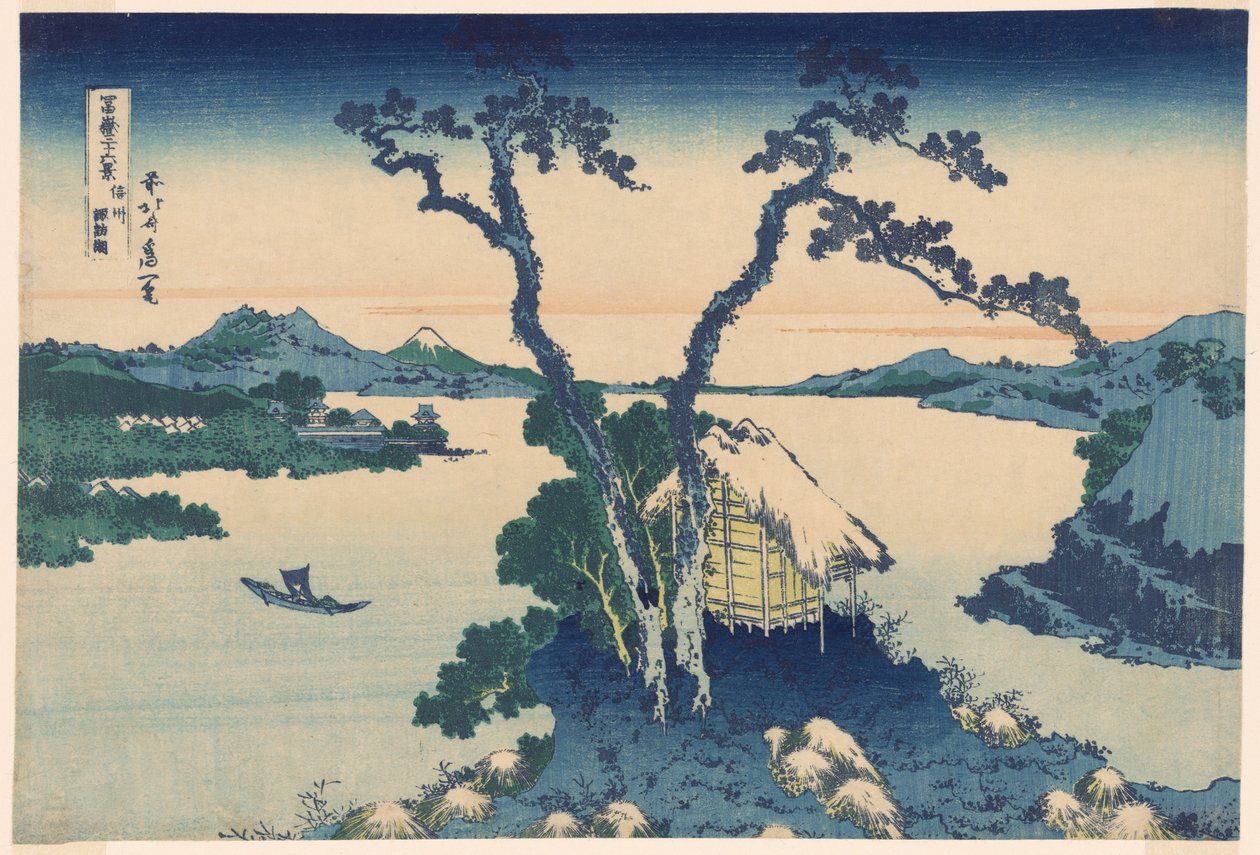 Lake Suwa in Shinano Province, from the series 