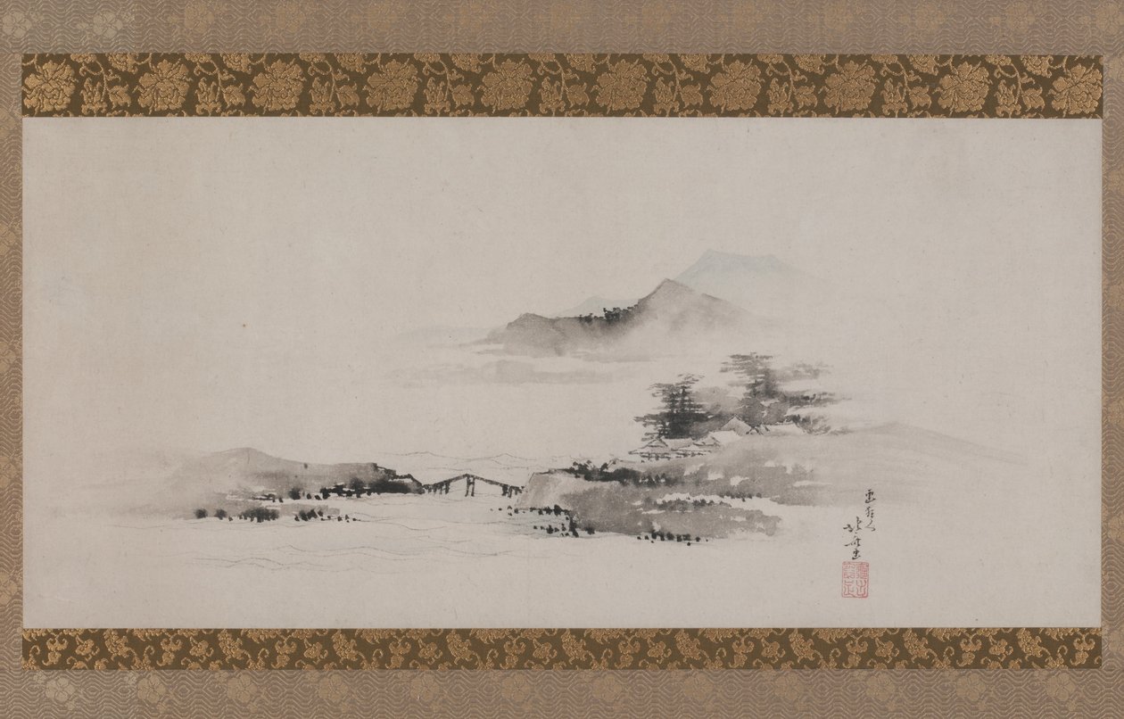 Landscape, Edo period, c.1801-02 by Katsushika Hokusai