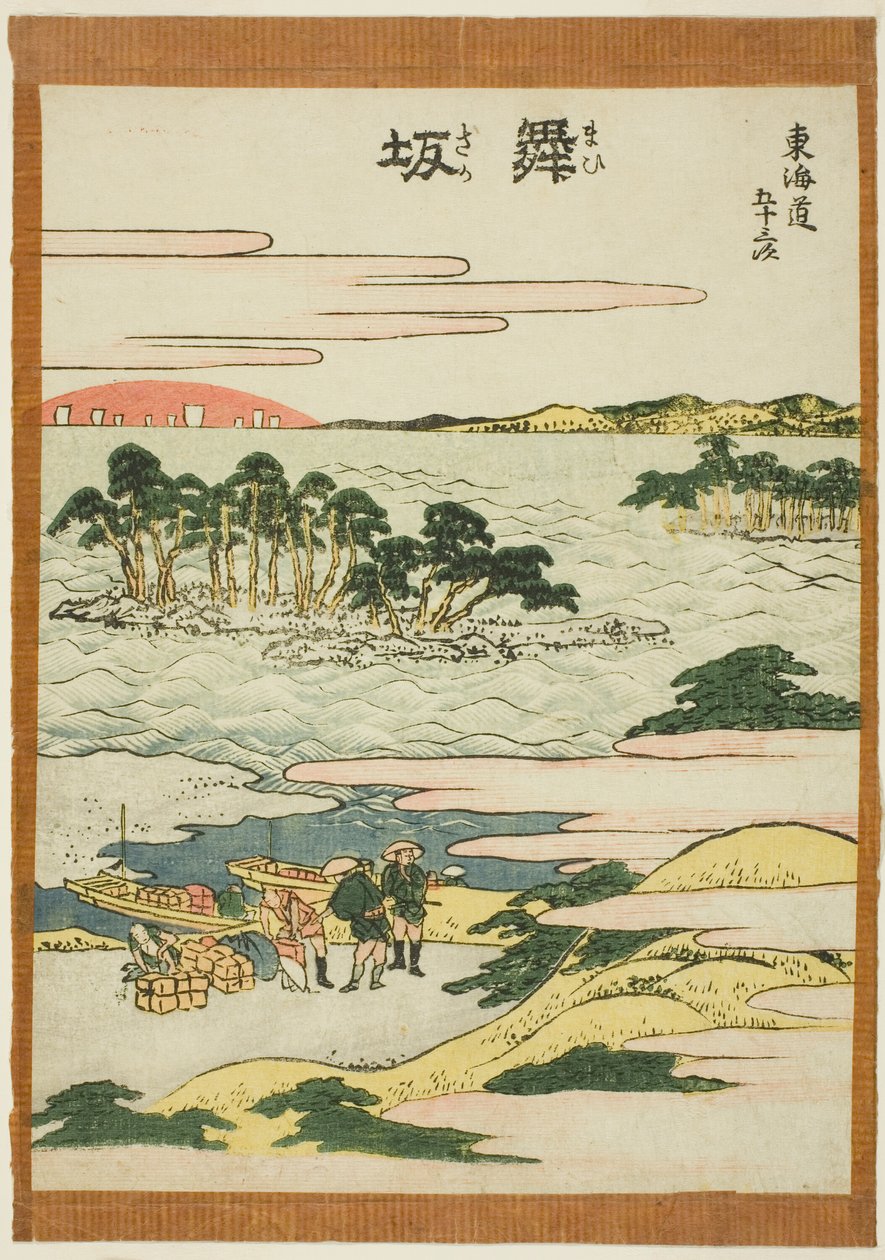 Maisaka, from the series "Fifty-three Stations of the Tokaido" by Katsushika Hokusai
