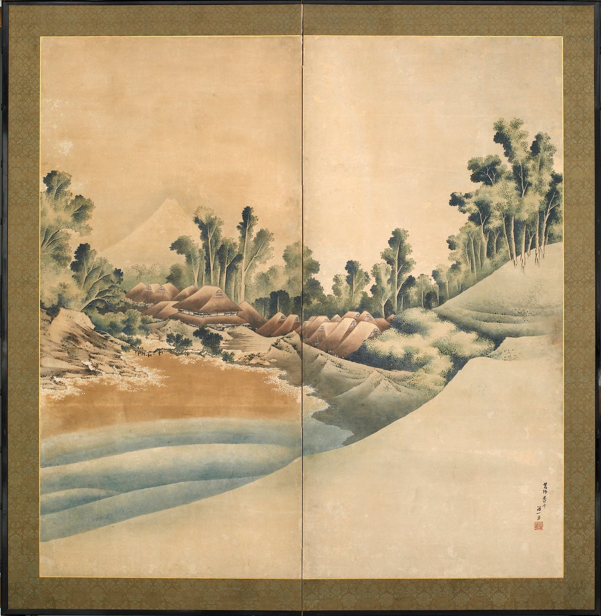 Mount Fuji and Enoshima, Edo Period, c.1825 by Katsushika Hokusai