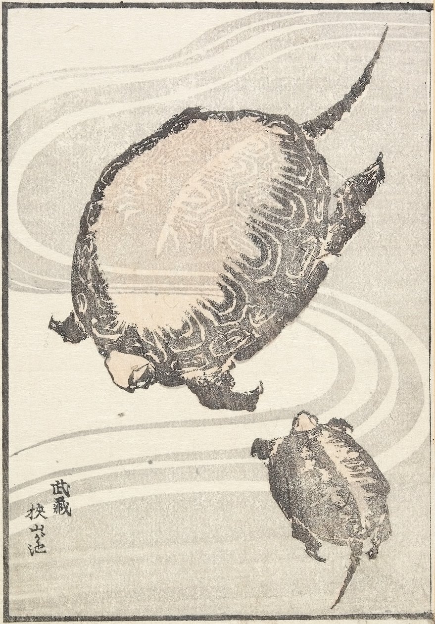 Sayama-ga-ike Pond in Musashi Province by Katsushika Hokusai