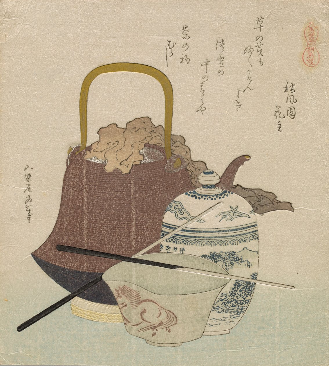 Soma Ware (Soma Yaki), from the Series Horse Compendium (Uma Zukushi) by Katsushika Hokusai