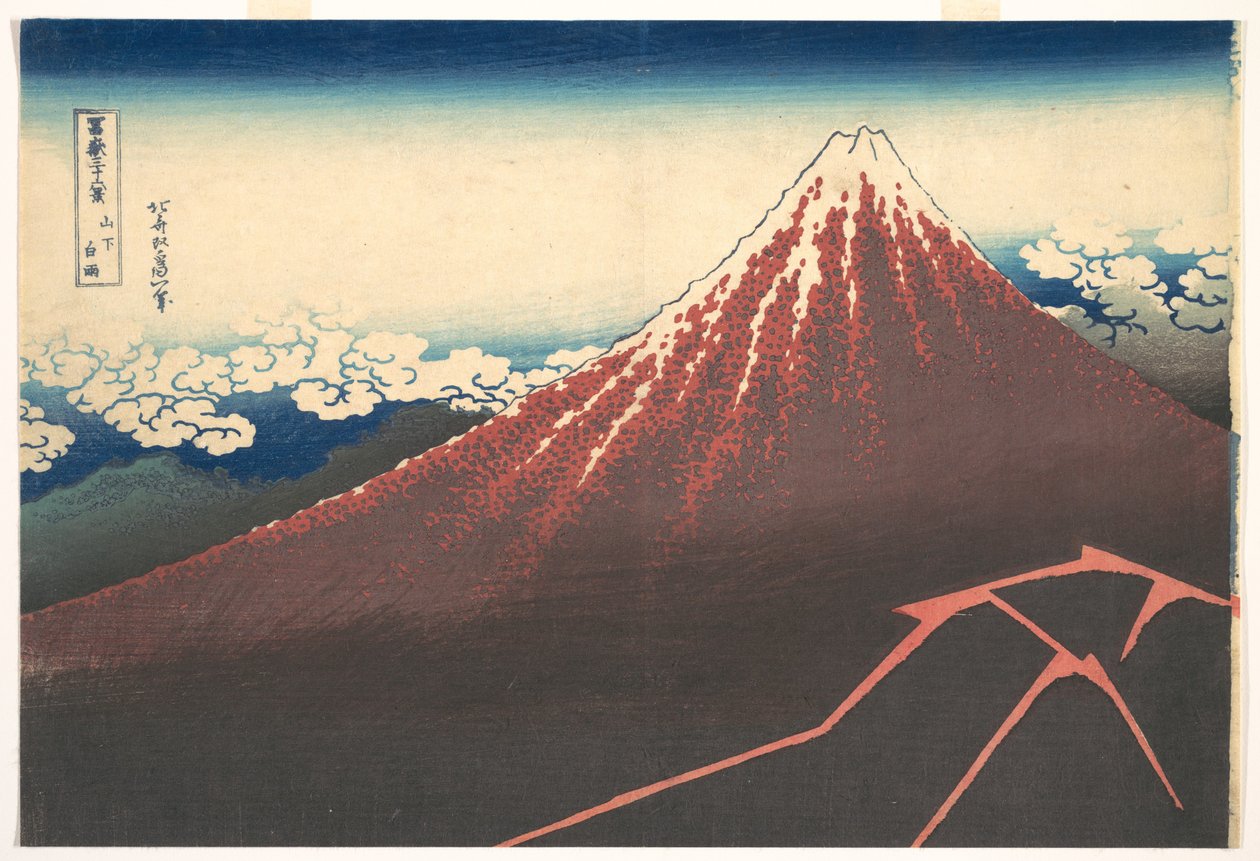 Storm Below Mount Fuji, from the Series Thirty-six Views of Mount Fuji by Katsushika Hokusai