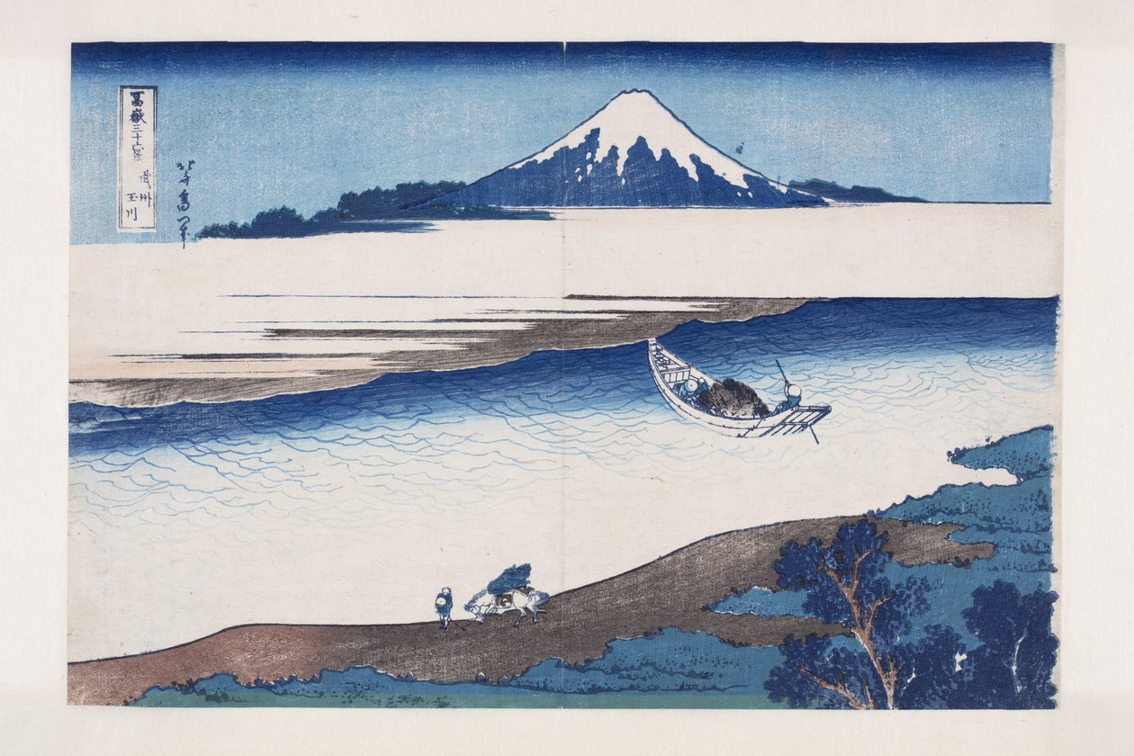The Jewel River In Musashi Province (Bushu Tamagawa) by Katsushika Hokusai
