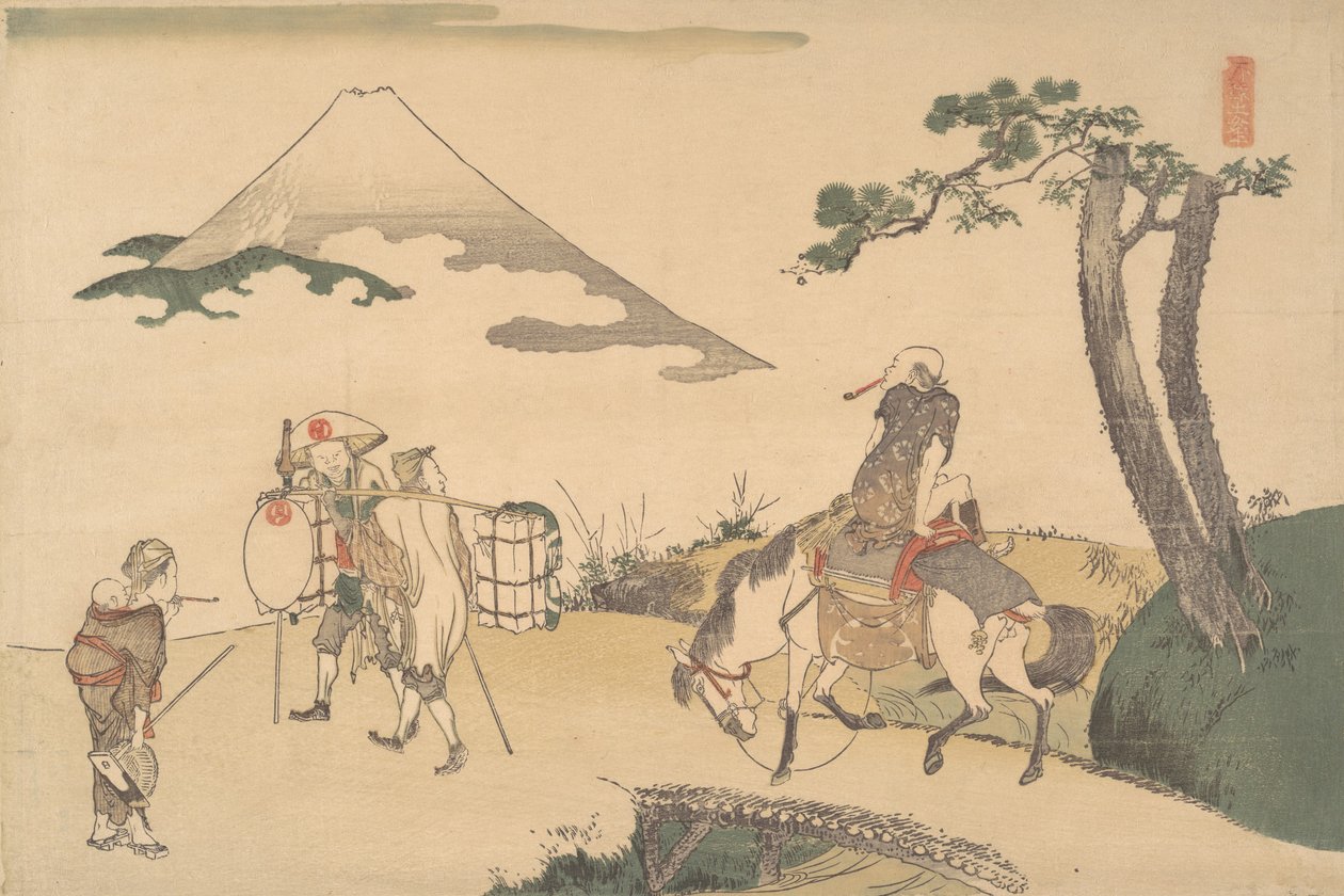 The Top of Mount Fuji by Katsushika Hokusai