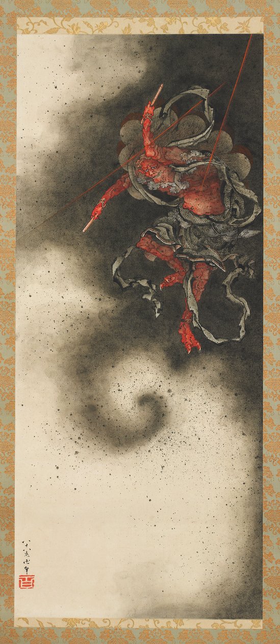 Thunder God, Edo Period by Katsushika Hokusai