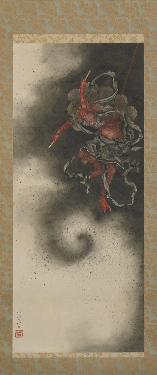 Thunder god, Edo period by Katsushika Hokusai