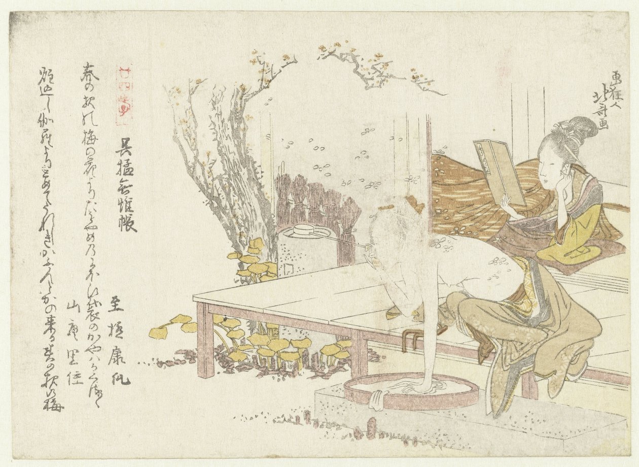 Two Women as Gomô and Kijichô by Katsushika Hokusai