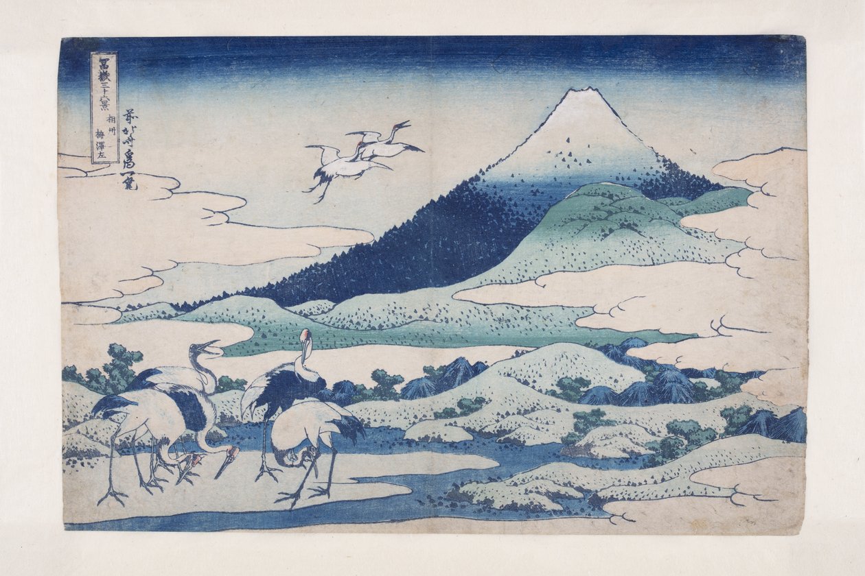 Umezawa Manor in Sagami Province by Katsushika Hokusai