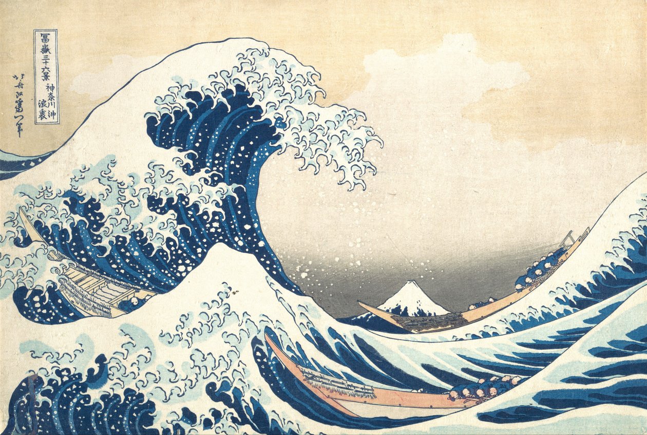 Under the Wave off Kanagawa, also known as The Great Wave, ca. 1830-32 by Katsushika Hokusai