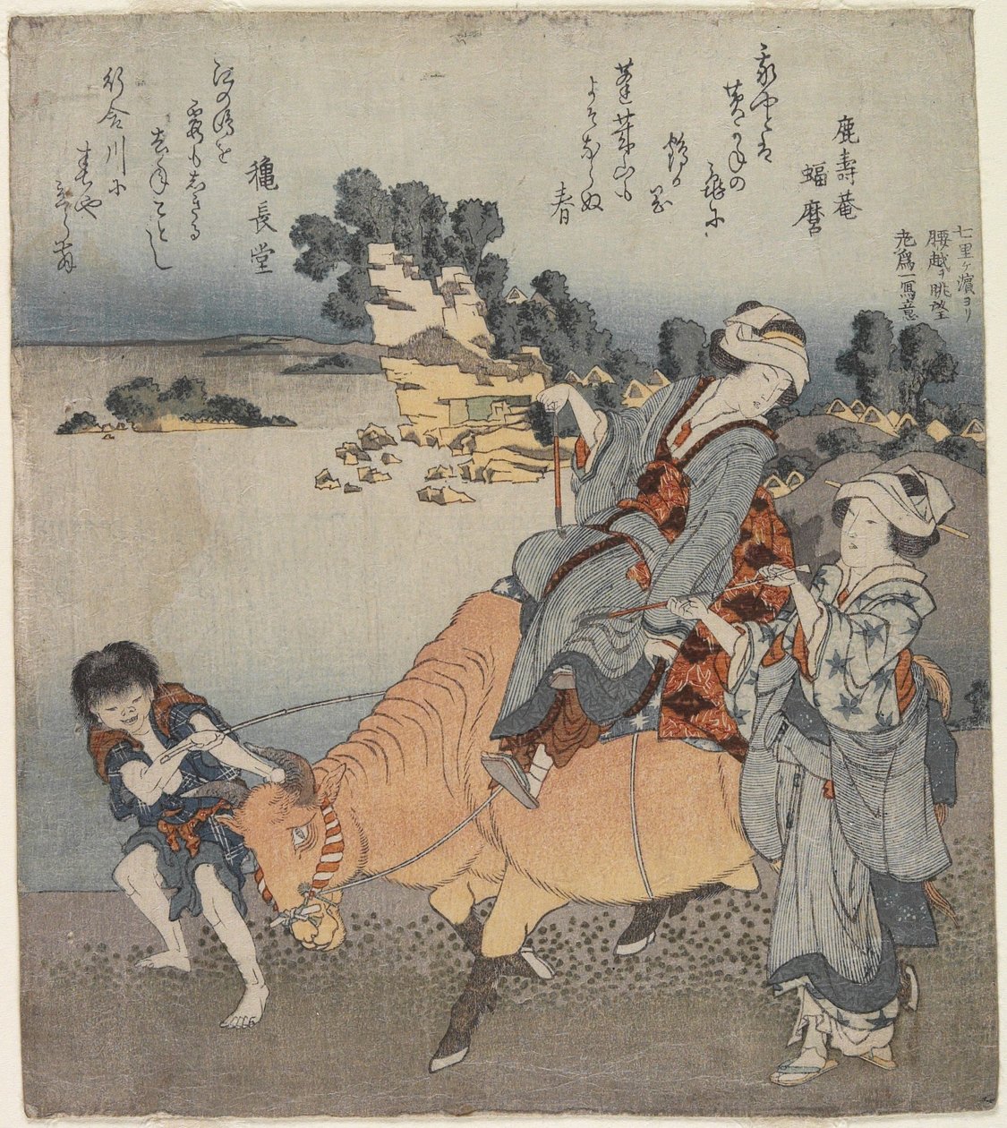 View from Shichiri-ga-hama, 1820-1834 by Katsushika Hokusai