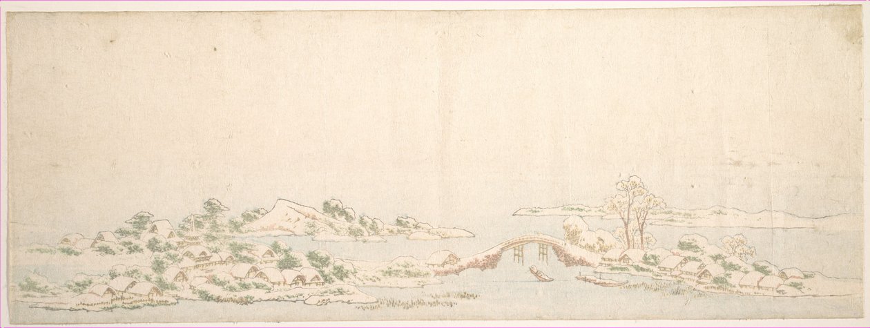Winter Landscape by Katsushika Hokusai