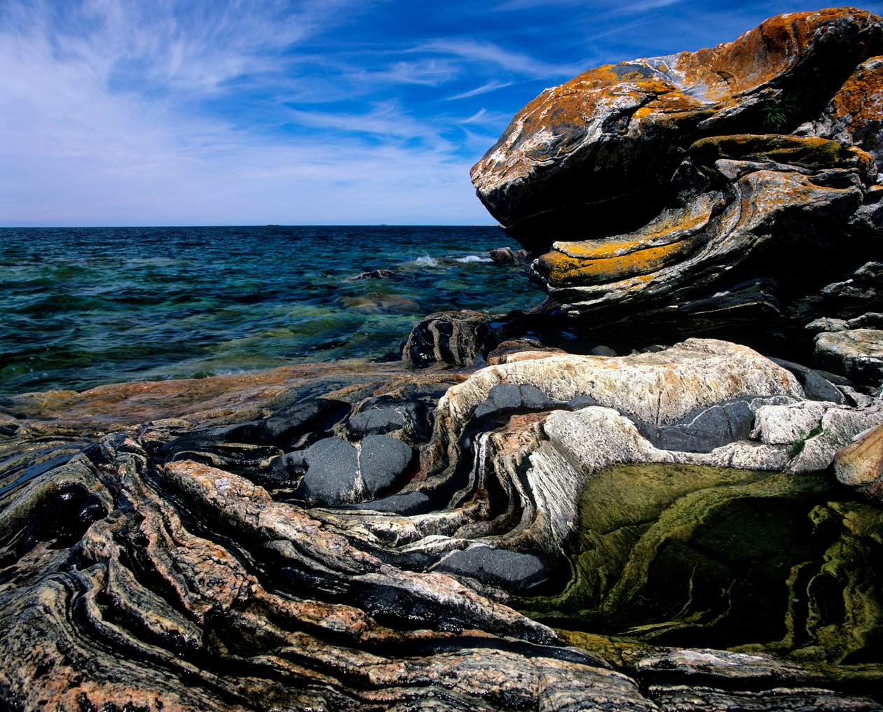 Canada, Ontario, Georgian Bay, Coastal Rock Formations by Alec Hunter