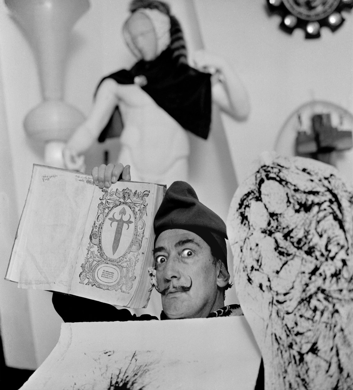 Salvador Dali in his house in Port Lligat, November 1957 by Alec Hunter
