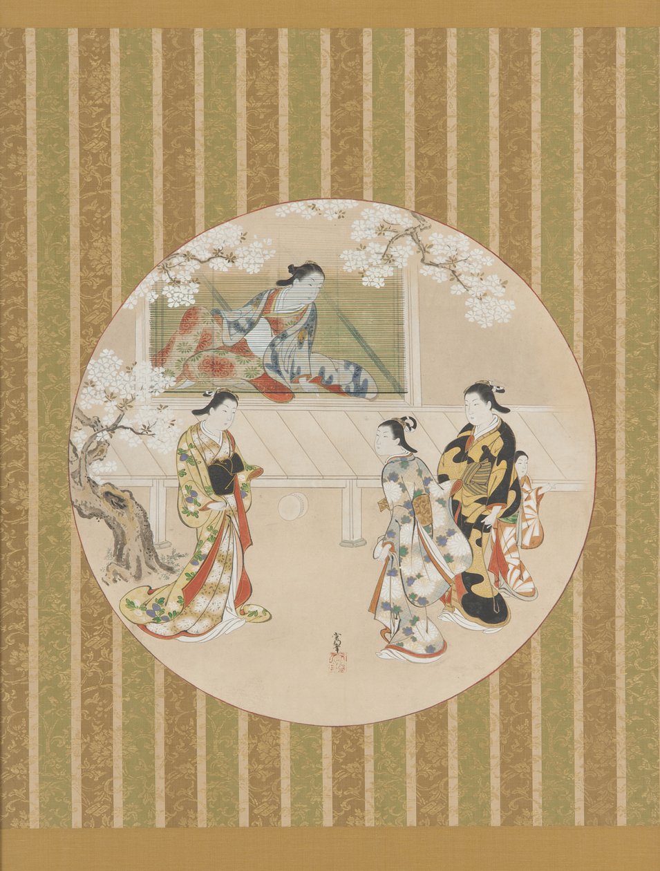 Parody of a Scene from The Tale of Genji by Kawamata Tsuneyuki