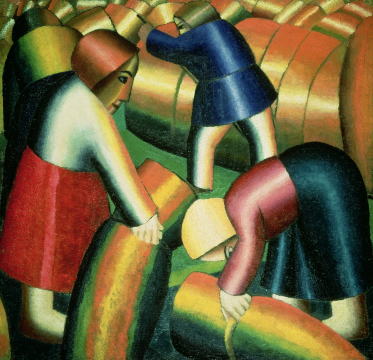 Taking in the Rye, 1912 by Kazimir Severinovich Malevich