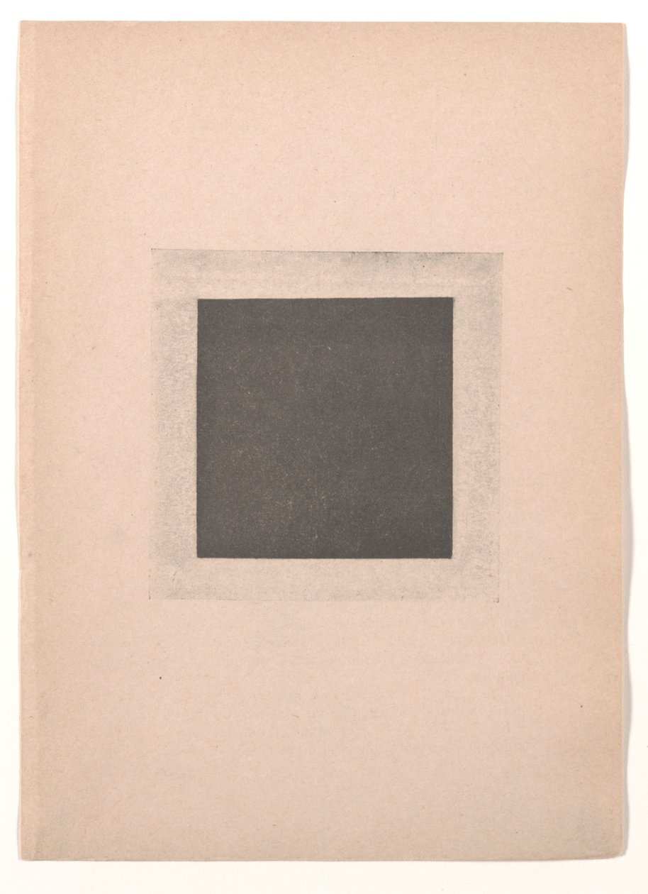Black Square for "From Cubism and Futurism to Suprematism: A New Realism in Painting" by Kazimir Severinovich Malevich