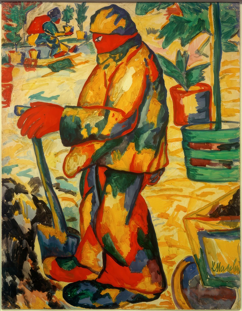 Gardener by Kazimir Severinovich Malevich
