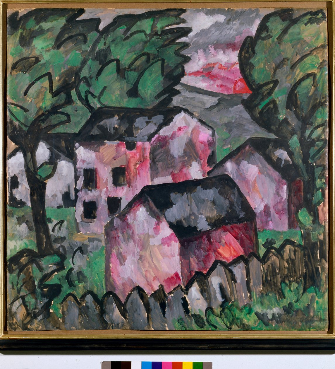 Landscape with Red Houses by Kazimir Severinovich Malevich