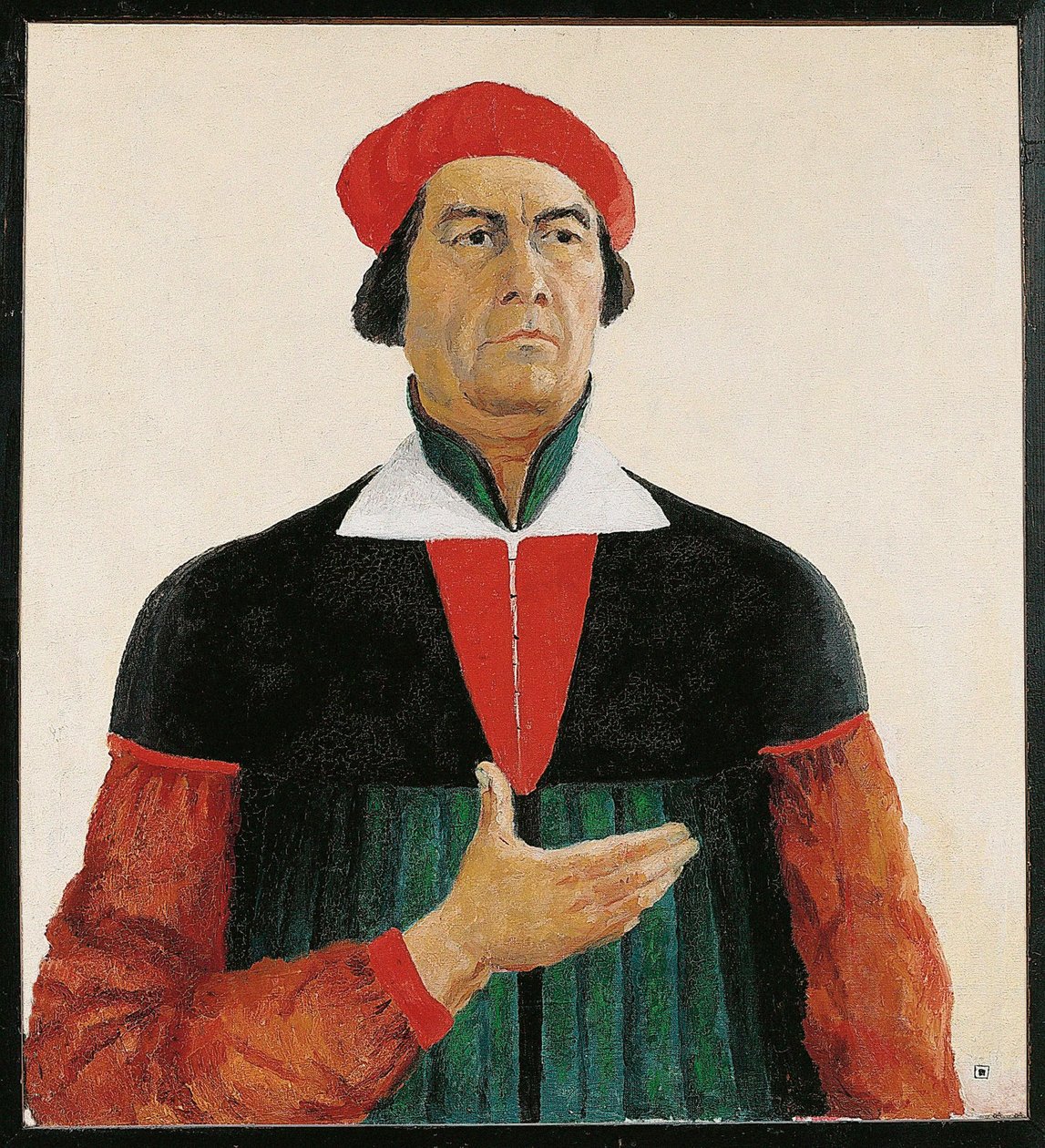 Perfected Portrait of Ivan Kljun, Painter, Pupil of Malevich, Member of the Group Supremus by Kazimir Severinovich Malevich