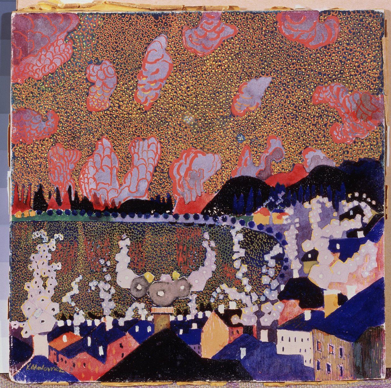 Small Town by Kazimir Severinovich Malevich