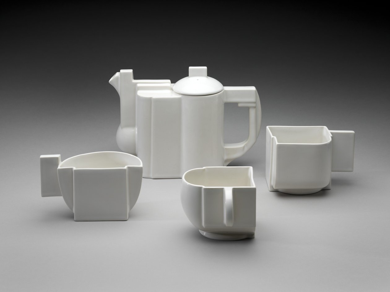 Suprematist Tea Service by Kazimir Severinovich Malevich