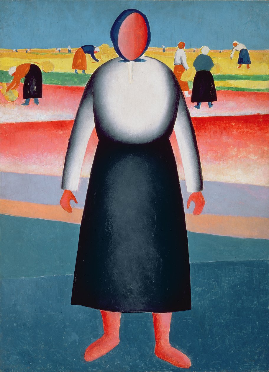 The Harvest, study for a painting by Kazimir Severinovich Malevich