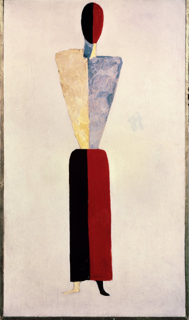 A Girl (Shape on White Background) by Kazimir Severinovich Malevich