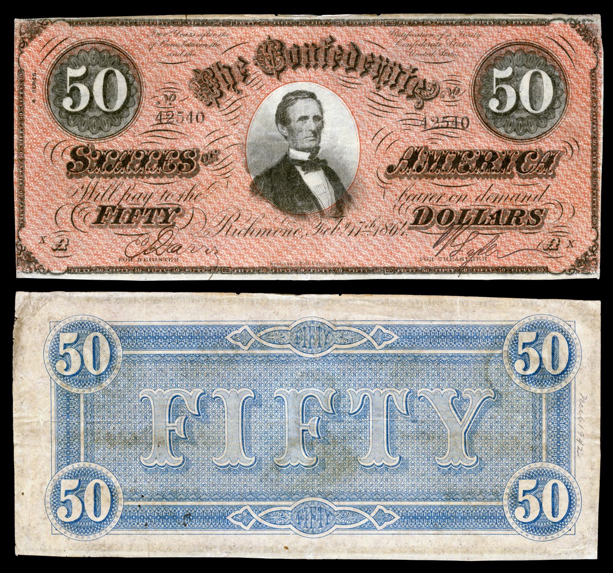 CSA-T66-$50-1864 by Keatinge and Ball