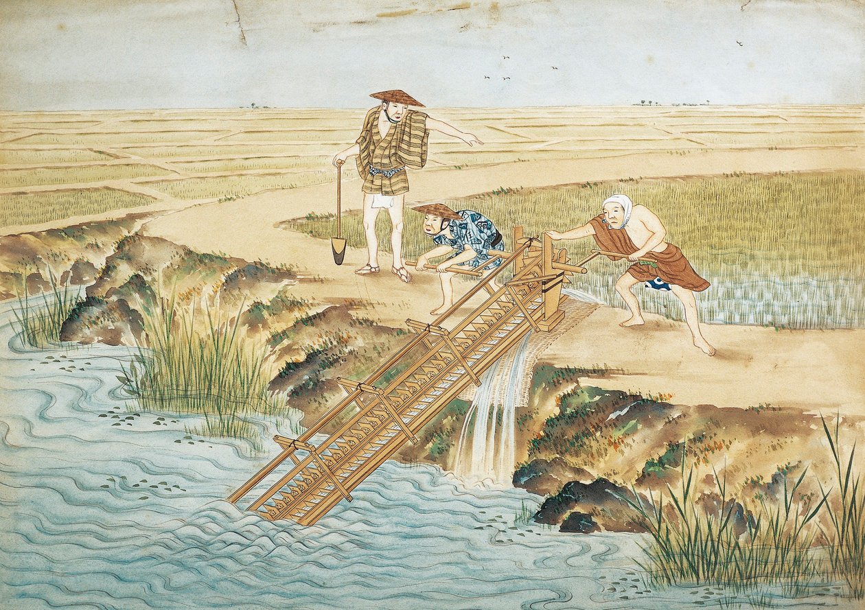 Work in Rice-Fields by Keiga Kawahara