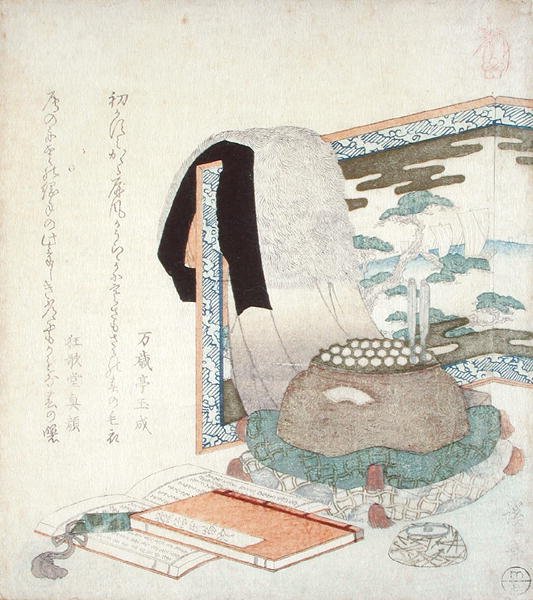 A Screen with a Fur Coat by Keisai Eisen