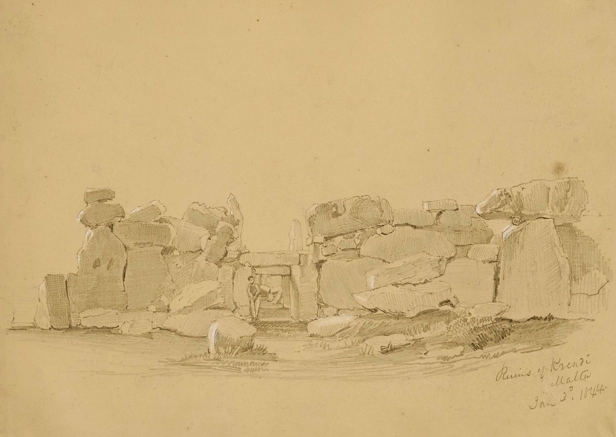 Ruins, Krindi, Malta by Kellogg, Miner Kilbourne