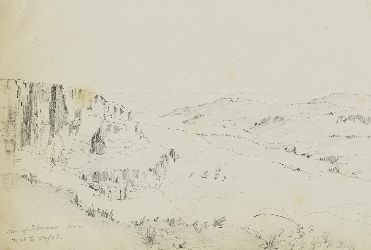 Sea of Tiberias from Road to Jafed by Kellogg, Miner Kilbourne
