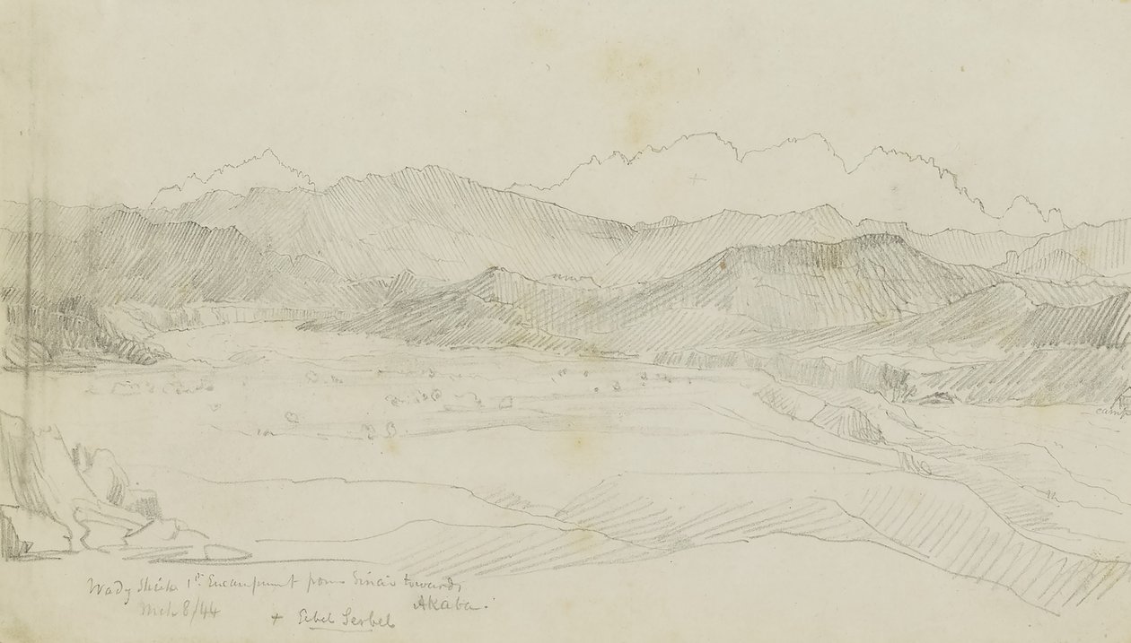 Woody Sheila 1st Encampment from Sinai Towards Akaba by Kellogg, Miner Kilbourne