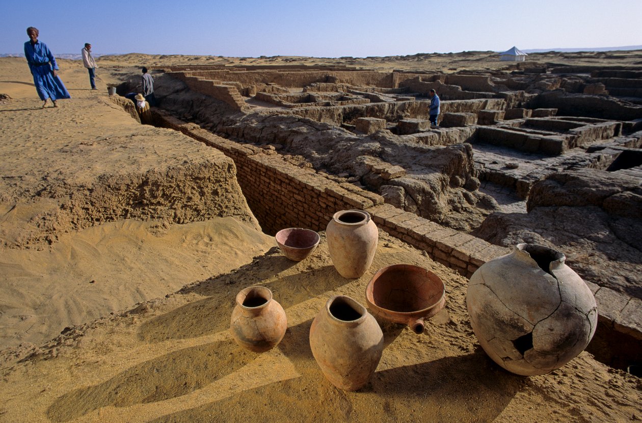 Ancient settlement, French Mission, Egypt