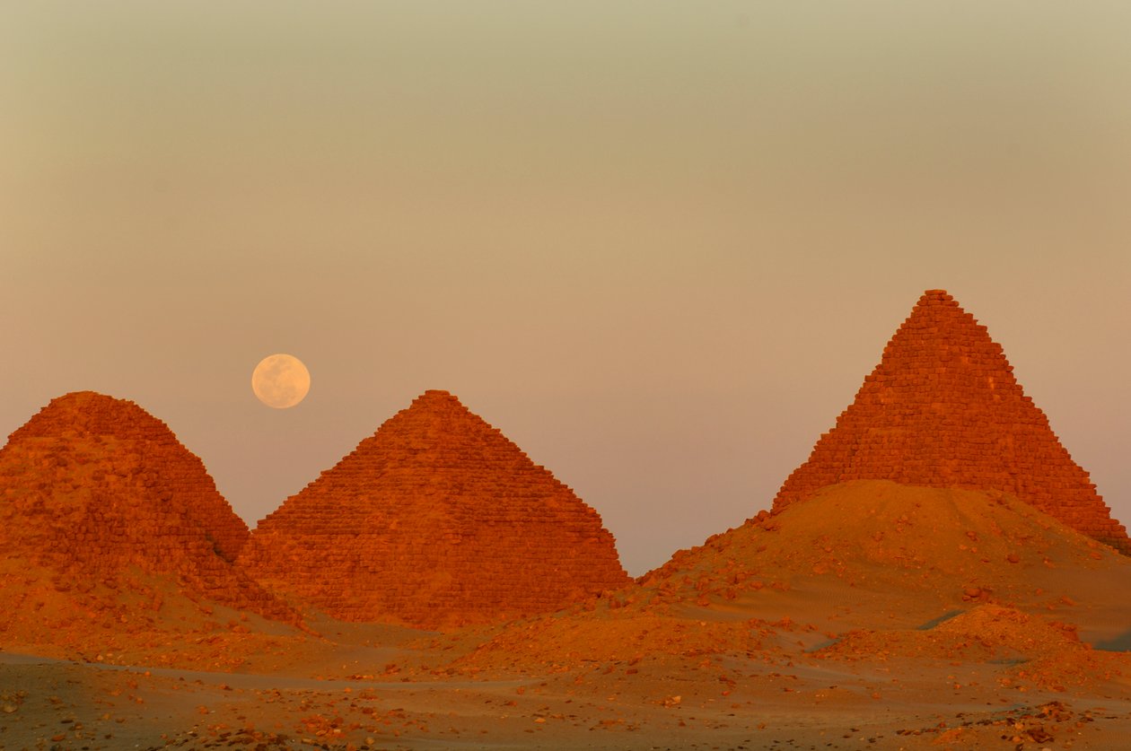 Aspelta Pyramid, Black Pharaohs, Nubians, Sudan, Nuri, near 4th Cataract, 25th dynasty, 2007 by Kenneth Garrett