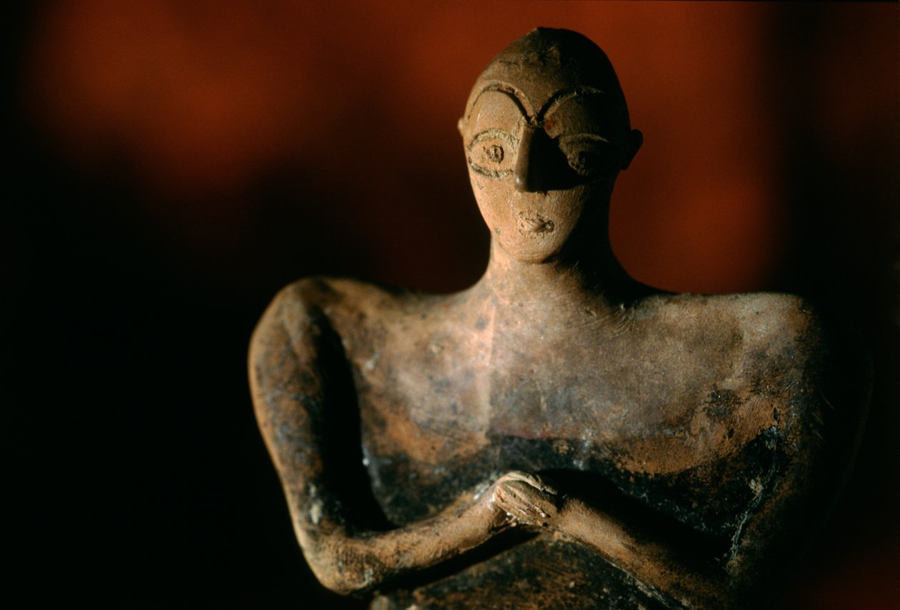 Ceramic figurine of human; National Museum of Turkmenistan, Ashgabat, artifact by Kenneth Garrett