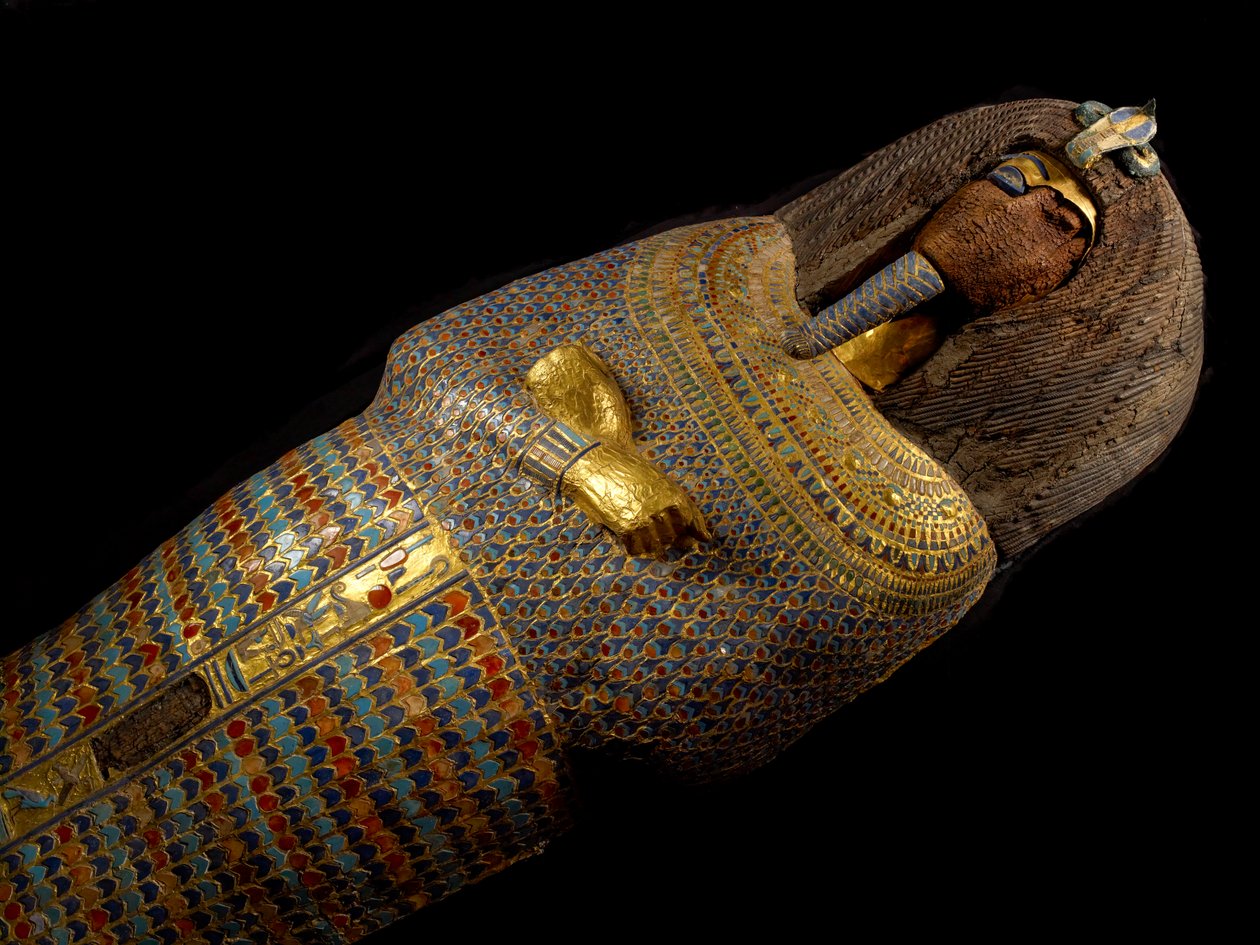 Coffin of Pharaoh Akhenaten, 18th Dynasty; New Kingdom; Egypt; The Egyptian Museum, 2009 by Kenneth Garrett