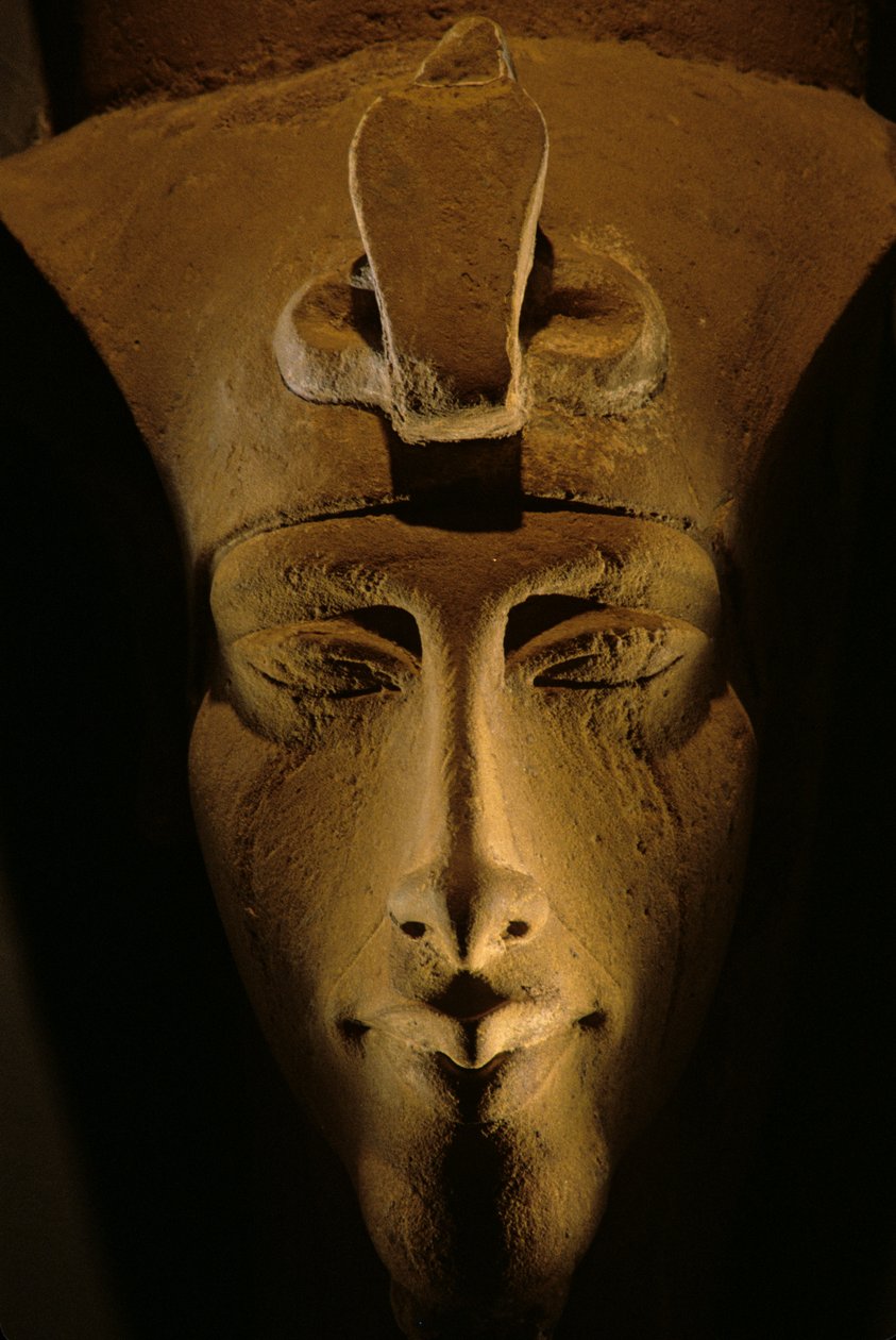 Colossal statue of Akhenaten, Amenhotep IV, Egyptian Museum, Cairo, New Kingdom, Pharaoh by Kenneth Garrett