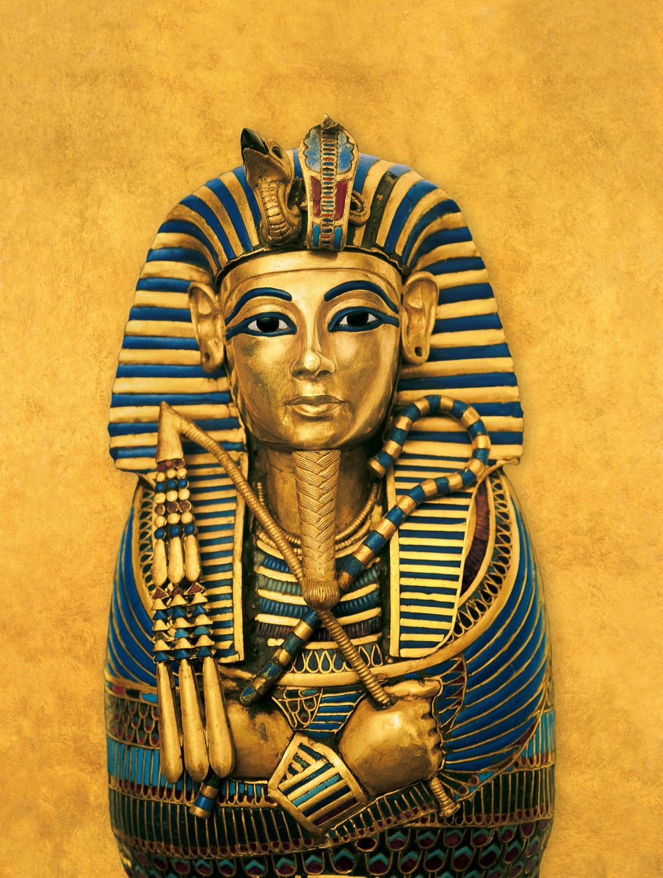 Composite Illustration of Coffinette for the Viscera of Tutankhamun, Exhibition, 2009 by Kenneth Garrett