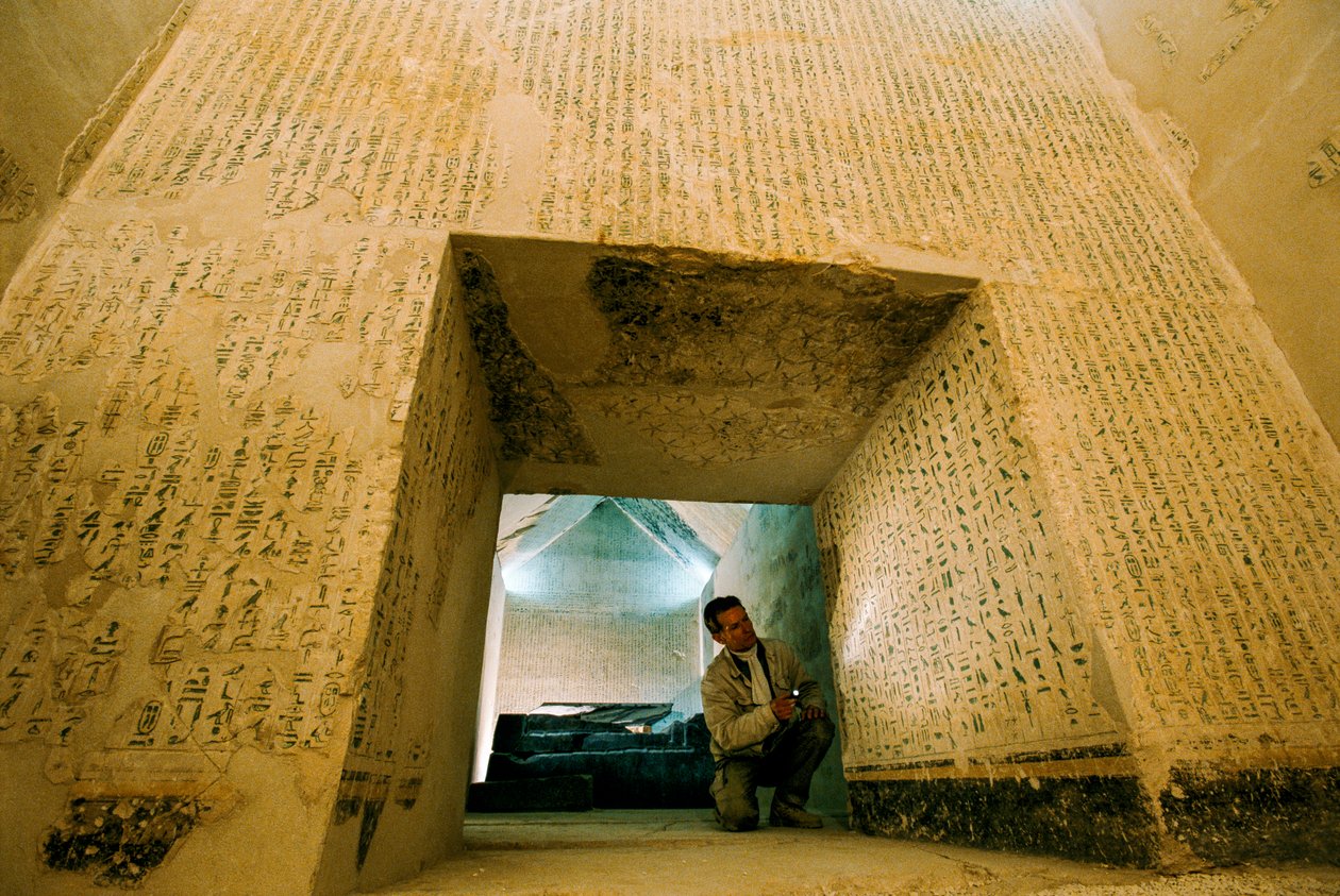 Egypt; Archaeology; Old Kingdom; Saqqara, Audran Labrousse, French Mission, Pepi I, Tomb by Kenneth Garrett
