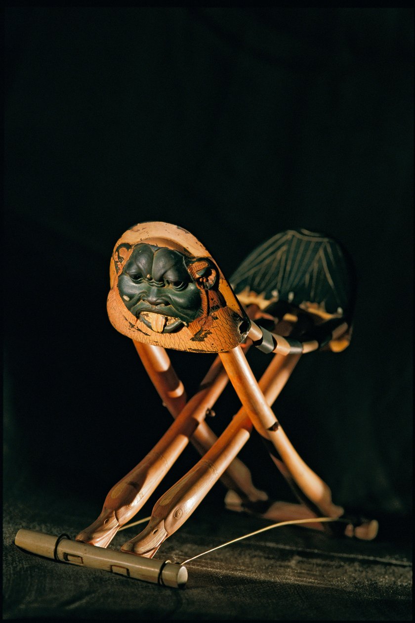 Folding ivory headrest of King Tutankhamun, New Kingdom, 2002 by Kenneth Garrett