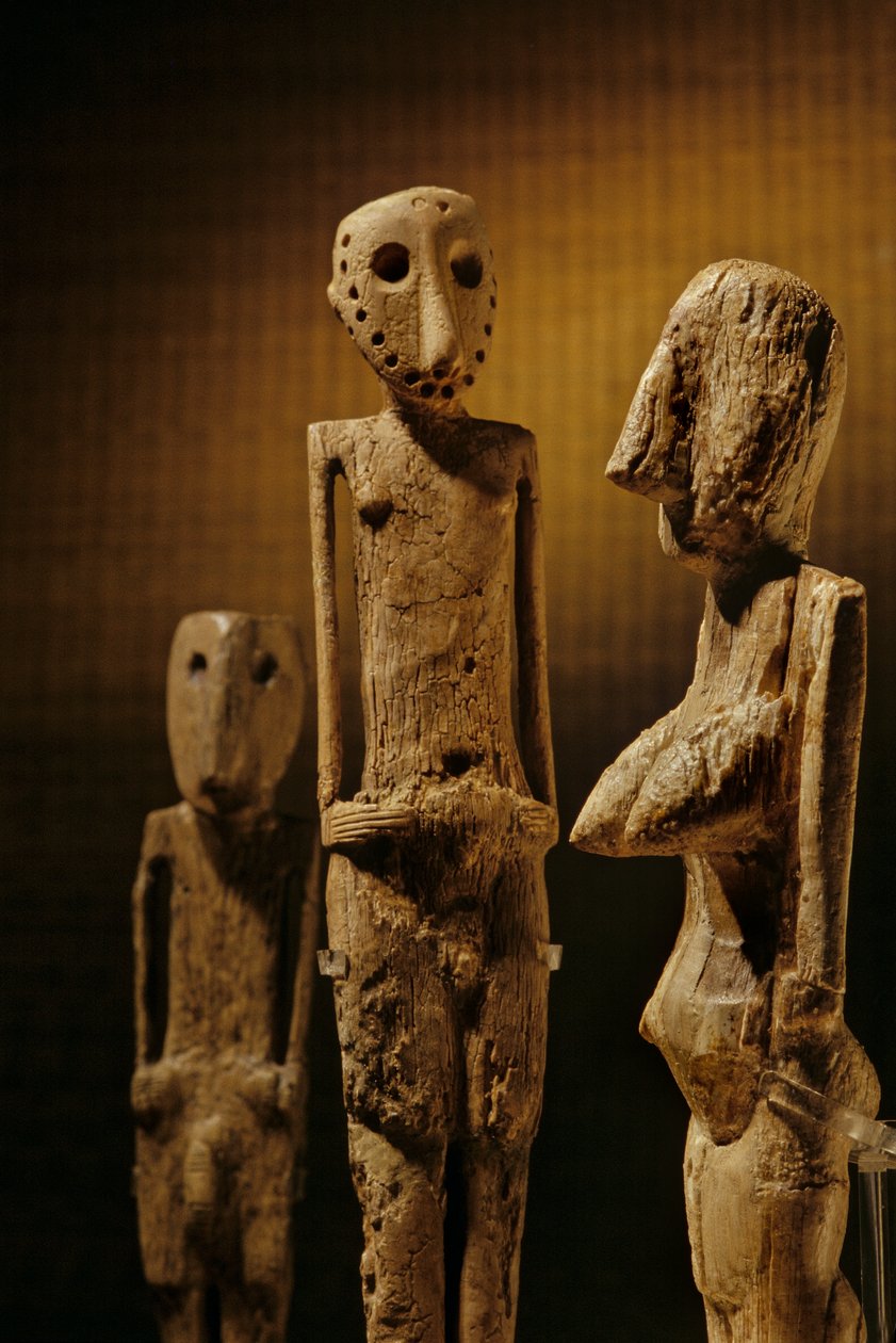 Hippo & Elephant ivory figurines, 2 ft tall, from Beersheba valley, shaped figurines by Kenneth Garrett