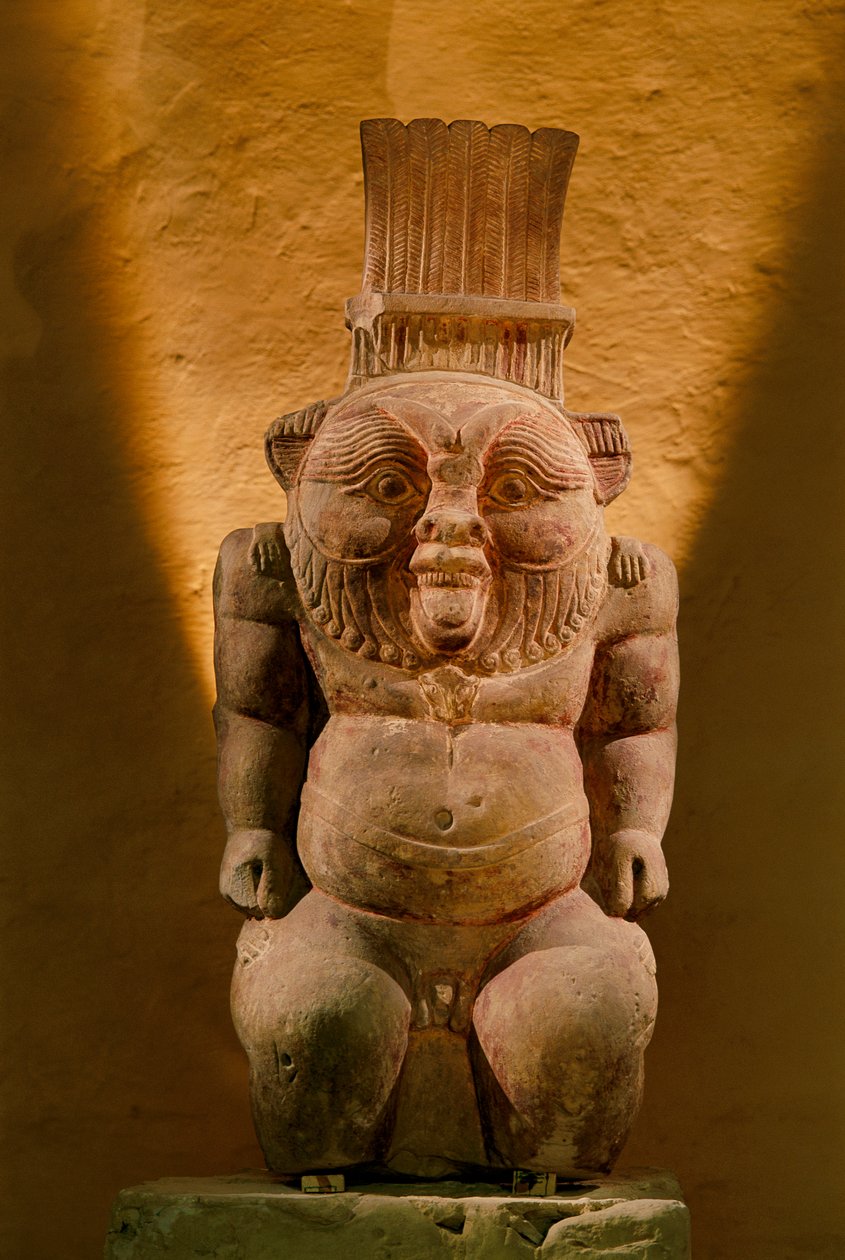 Limestone Statue of the God Bes, Late Period, 2002 by Kenneth Garrett