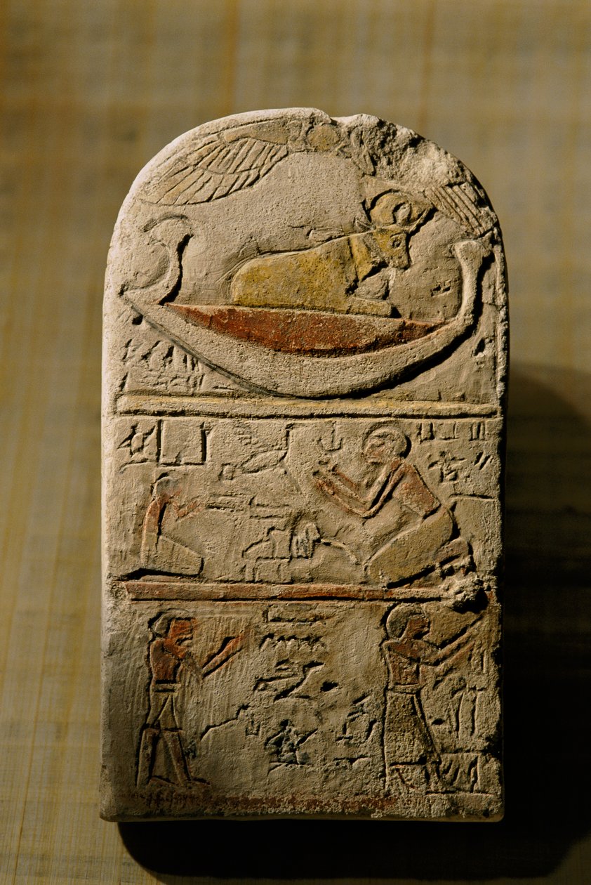 Limestone Stela of Paka, Late Period, 2002 (photo) by Kenneth Garrett
